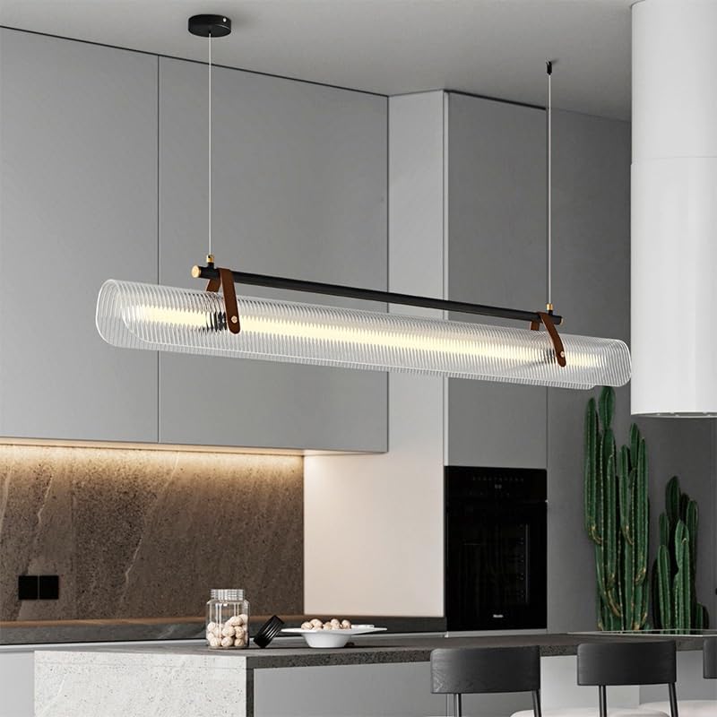 Lampe suspendue LED LEIL en verre pour sublimer vos dîners