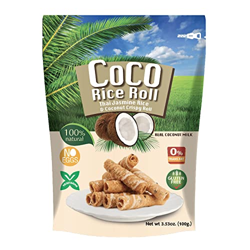 Coco Rice Roll Snack Coconut Flavour - 100g