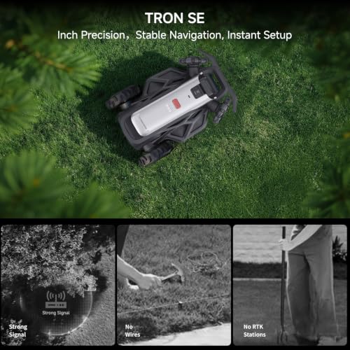 AIRSEEKERS TRON SE Robotic Lawn Mower, up to 0.37 Acre,65% Slope