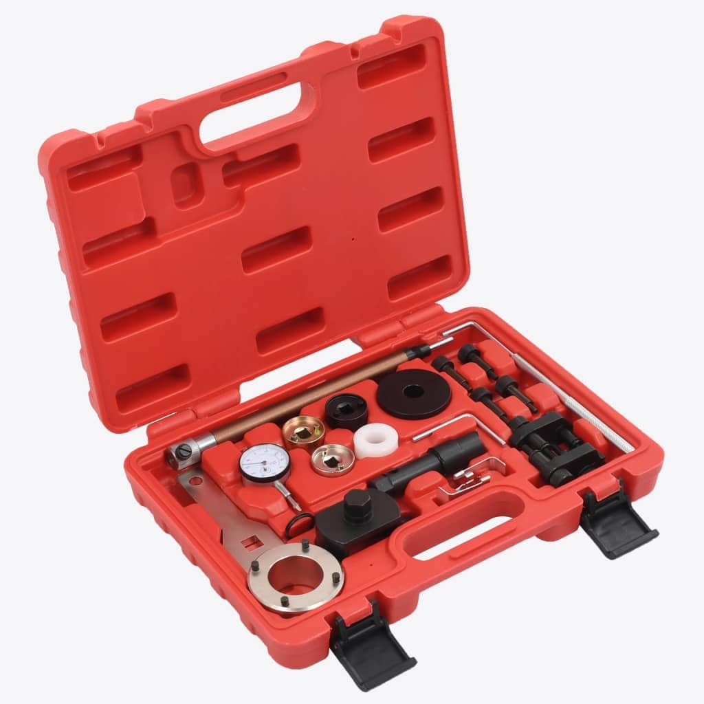 Juego de 22 herramientas de ajuste del motor para VAG 1.8 2.0 TSI TFSI de acero al carbono con maletín, herramientas universales de reparación de automóviles para taller, montaje y