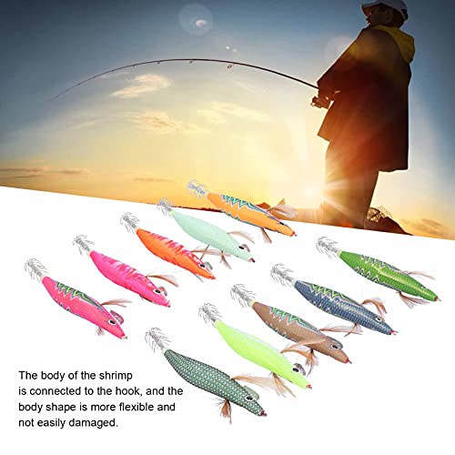 jshanmei Lichtgevende, Lichtgevende Meerdere Inktvis Jig Flexibel met Scherpere Haak Tip voor Zoutwater Octopus Inktvis voor Zoutwater Vissen - Image 3