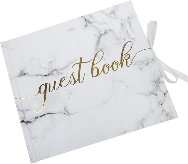 Neviti - Scripted Marble - Guest Book, 21.5 x 1 x 19 cm