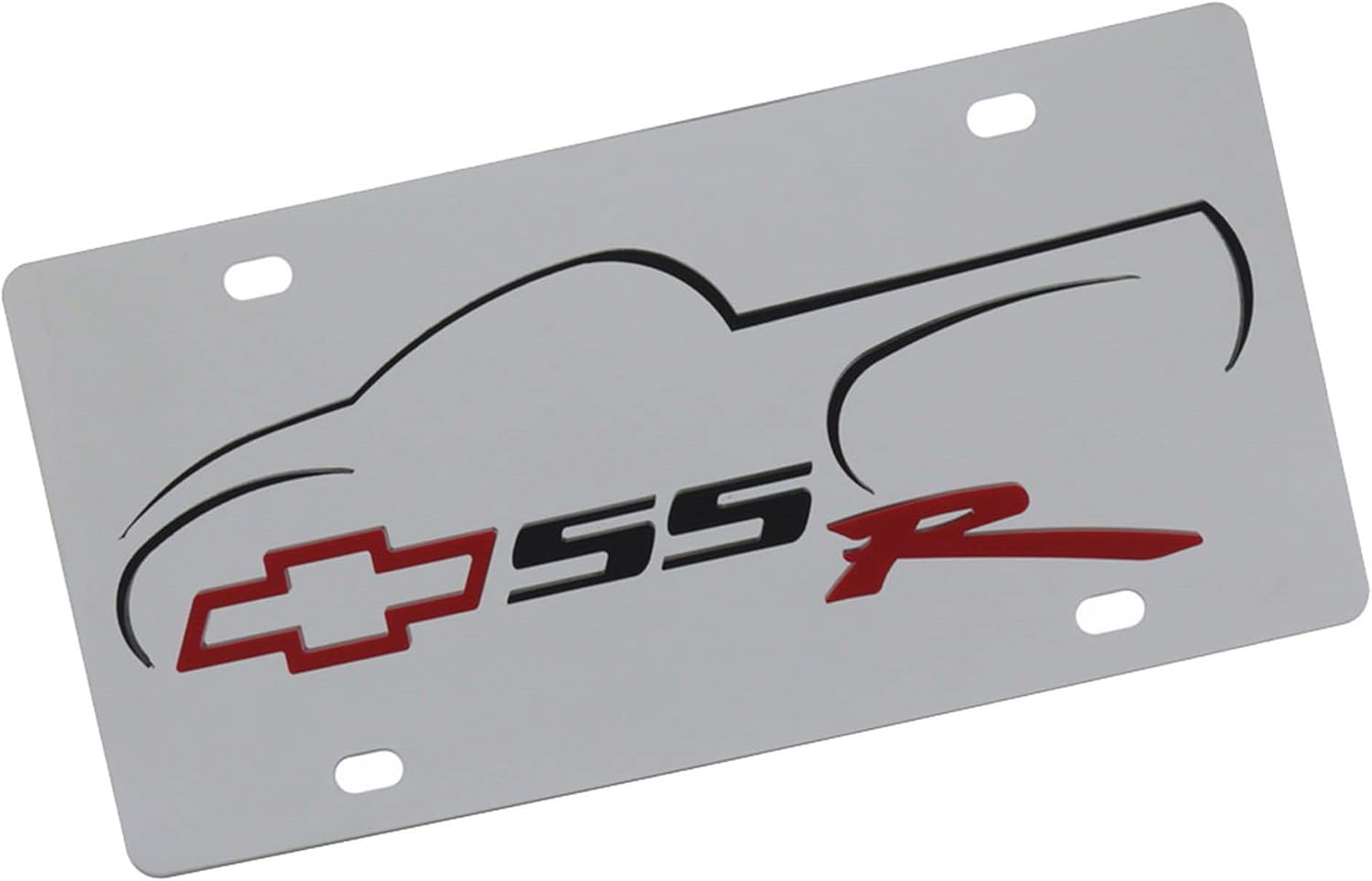 Eurosport Daytona- Compatible with -, SSR Logo on Stainless Steel License Plate