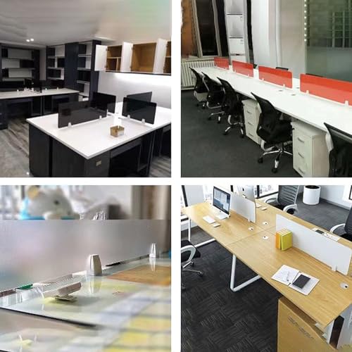 Panneau de confidentialité de bureau, séparateur de bureau portable en acrylique - Écran de confidentialité antibruit pour bureau et salle d'étude, cloison de travail robuste, installation f