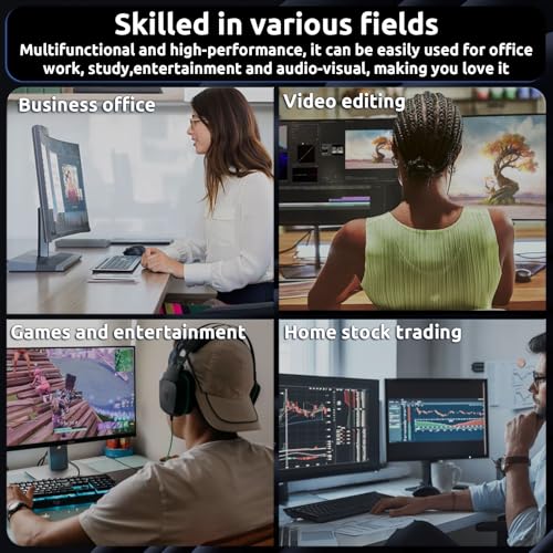 Image of Desktop Computer Gaming PC, Intel i7 4770 3.4GHz, 16GB RAM, 512GB SSD, | RGB Fan x 3, Wi-Fi 6.0, Prebuilt Windows 11 Home, Tower Computer for Gaming, Office and Study