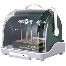 Spray Booth Dryer, Hobby Model Painting Dryer Booth, with Cool Air Mode, Water Filter Box and Transparent Dust Cover, for Painting Model Craft Hobby DIY