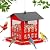 Bird Feeder, Metal Bird Feeders for Outdoors Hanging, Large Wild Bird Feeder with Upgraded Weatherproof Roof for Outside Backyard Garden Decor