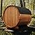 Outdoor Barrel Steam Sauna with Porch, Canadian Red Cedar Traditional Sauna 4-6 Person, Wood Burning Stove Chimney Kit, Waterproofing System, Asphalt Shingles, Rubber Base,Backrest Headrest