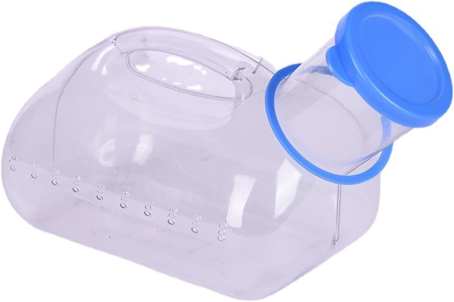 Male Urinal，Bed Pan Transparent Urinals for Men Spill Proof Nighttime, Reusable Male Urinal Bottles Durable Pee Bottle 1000ml Pee Container Men Portable Pee Jug