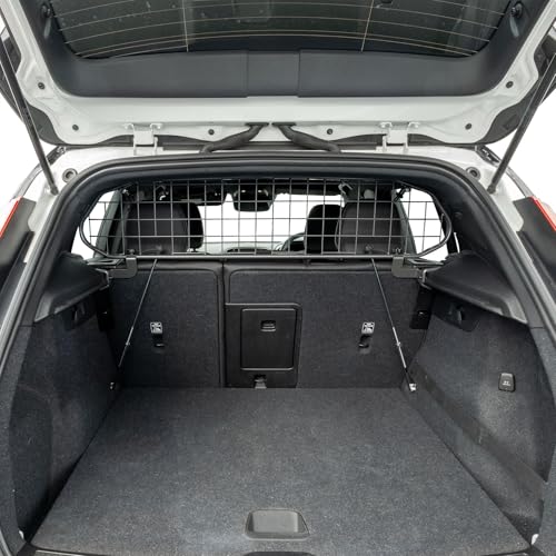Travall Hundegitter für Volvo XC40 (2017-) Fahrzeugspezifisches Hundegitter, Kofferraumschutz für Hundetransport, Gepäckschutz, Robustes Stahlnetz Auto Hundesperre