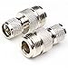 ANHAN N Female to Mini UHF Male Connectors,Mini UHF to N type adapters N Type coaxial Connector RF Coax Adapter 2Packs