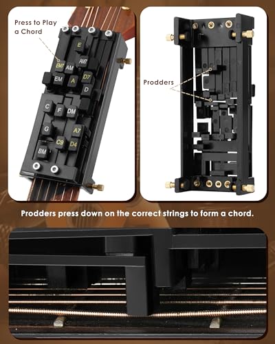 portable guitar chord presser guitar chord helper and trainer for acoustic guitar guitar learning tools for beginners and arthritis player develop confidence quickly get a sense of accomplishment