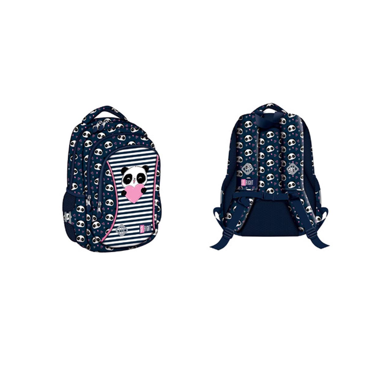 ST.RIGHT Unisex Children's Love Panda School Backpack