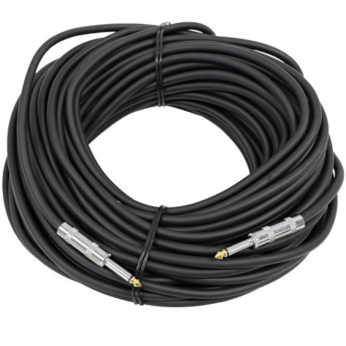 Seismic Audio - Pair of 100 Feet 1/4" to 1/4 Pro Audio Speaker Cables 14 Gauge - Heavy Duty