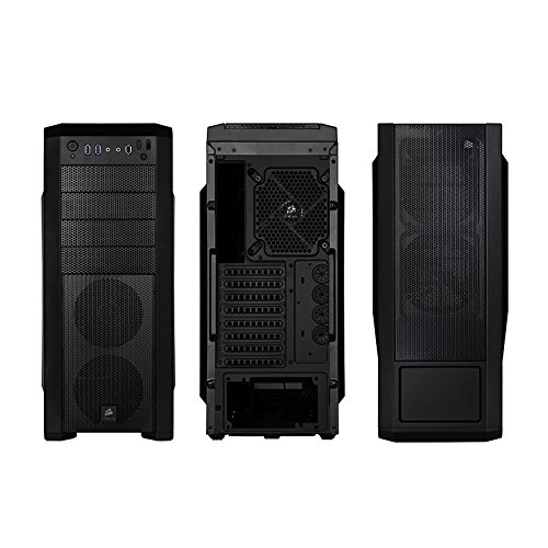 Front, rear, and side views of the Corsair Carbide Series 500R Mid-Tower Case