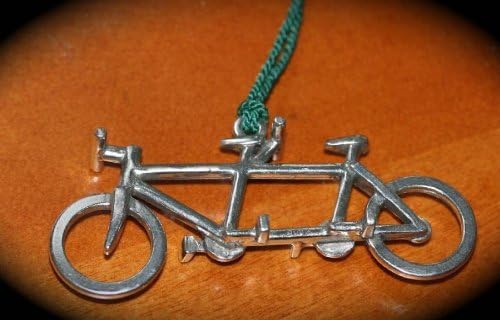Tandem Bicycle Ornament - Tandem Bike Ornament - Handmade Tandem Bike Ornaments