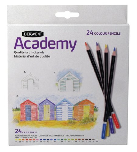 Derwent Academy Confezione da 24 Matite Colorate