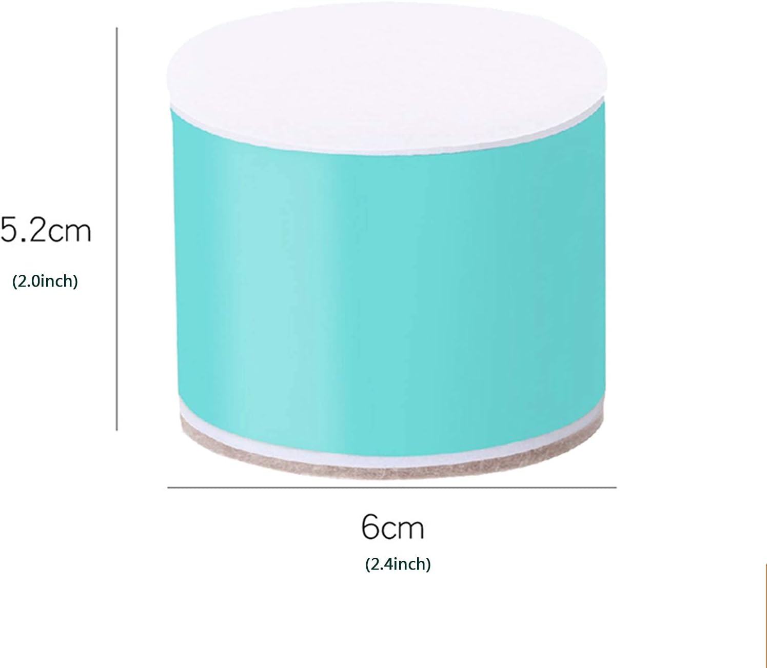 Heavy Duty Lift Furniture Risers,Carbon Steel Bed Risers Leg,Self-Adhesive,Adds Height to Sofa Cabinet Table Chair Coffee Table,Supports 1100 lbs,60mm Diameter,4pcs,Round,Punch-Fre