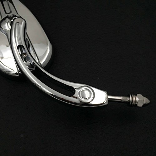 HTT moto cromo cranio specchio laterale per Harley...