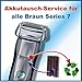 Produktbild Premium Akkuwechsel für alle Braun Rasierer der Series7 mit vorab zugesendetem Versandmaterial - sämtliche Modelle !!!