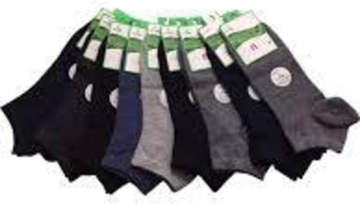 Men's Crew Socks 12-Pack Gray Seamless Comfortable comfortable Size 40-44 - Gray, 40-44
