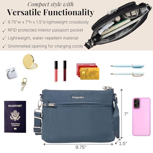 Image of Baggallini Securtex Anti-Theft Memento Crossbody