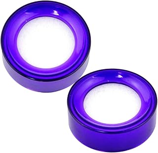 Generic 2pcs Office Finger Moistener Sponge Cups for Quick Finger Wetting Non-Slip Tool for Efficient Money Counting and Paper Handling Transparent Purple for Financial and Banking Use
