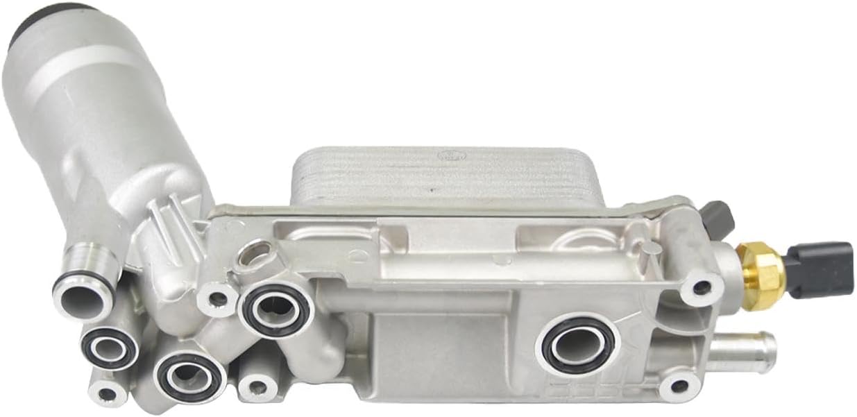 REVO Engine Oil Cooler Oil Filter Housing For 2011-2016 Dodge Challenger/Charger/Durango/Grand Caravan/Journey/Grand Cherokee 3.6L V6 Replace# 5184304AE, 5184304AF