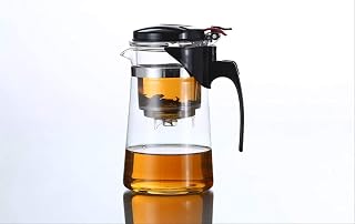Tekanna 1 000 ml värmebeständig glas tekannor puer vattenkokare blomma tekanna bekväm kontors teuppsättningar dryckesartiklar 1 år