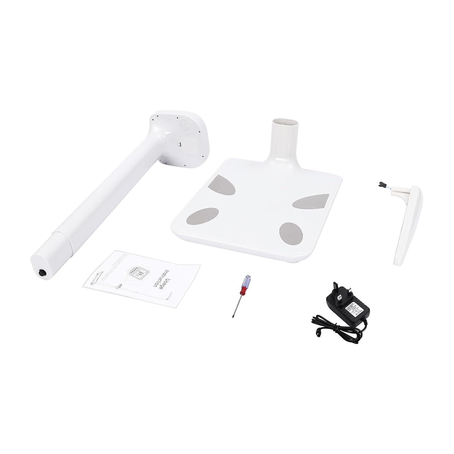 Bilancia a ultrasuoni per altezza e peso, analizzatore digitale di massa grassa corporea con comando vocale, 5-200 kg, 0,8-1,95 m