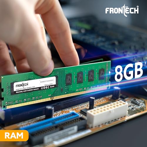 Image of FRONTECH 8GB DDR4 16 Chips 2666 MHz Desktop RAM Memory, Suitable for Gaming, Multitasking (RAM-0037)