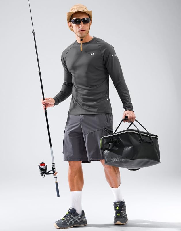 Men's Sun Protection Long Sleeve Shirts UPF 50+ - Image 2