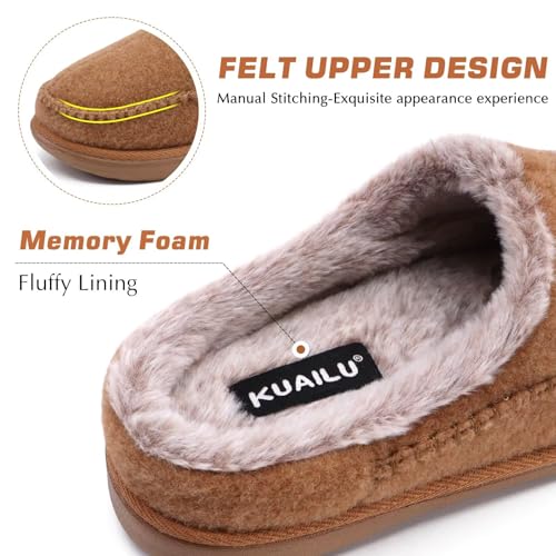 Image of KuaiLu Mens Clog Slippers with Comfy Arch Support Orthotic Plantar