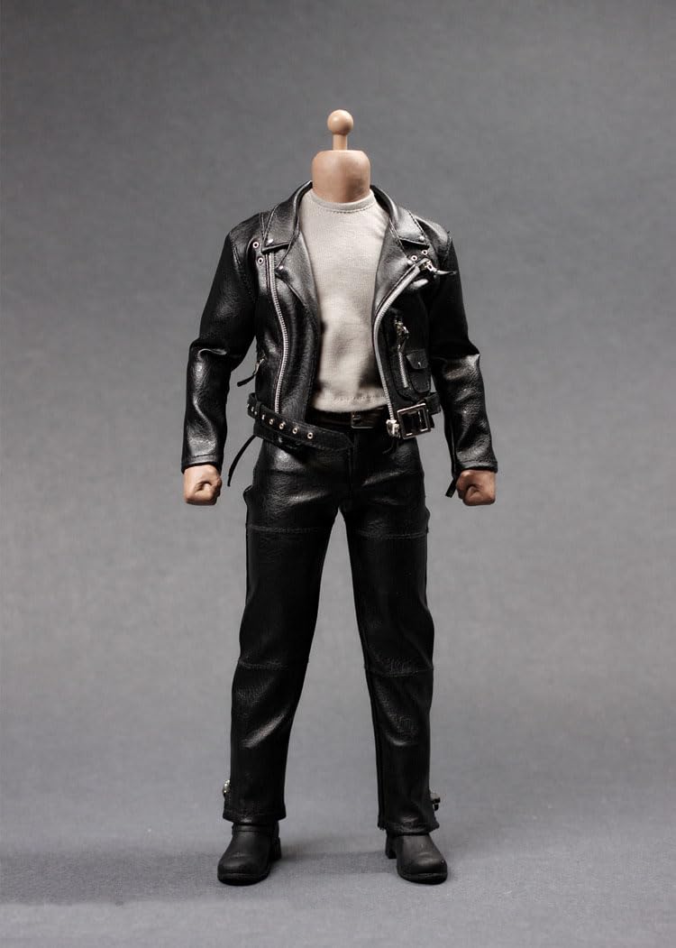 Amazon | 1/6 戦術服 特殊作戦スーツ パンクレザースーツ、バイカー