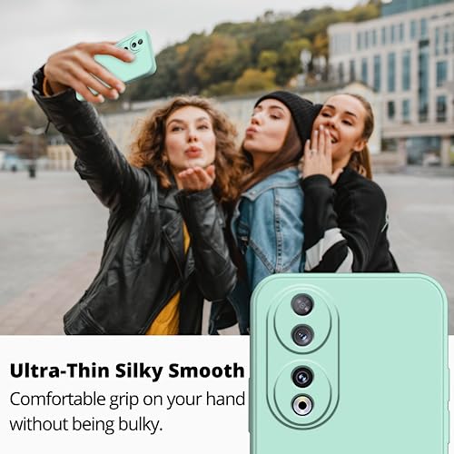 Coque silicone Honor 90 douce au toucher finition premium bleu