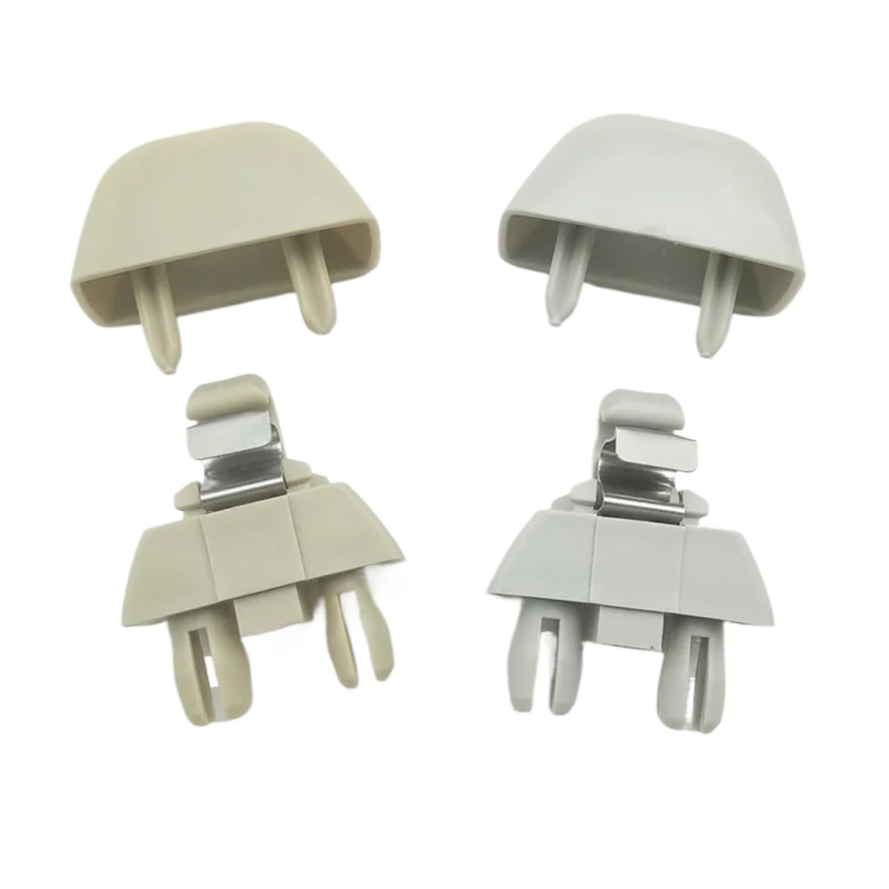 2pcs 2004-2016, for, A6 C6, for VW, for Passat, for POLO, for Skoda, Inner Sun Visor Hook Clips Gray 4F0857561 4F0 857 561 Front Sun Visor Panel(Gray)