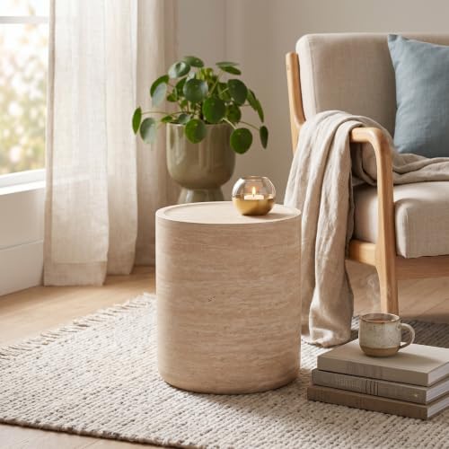 Modern Drum Circle Side Table
