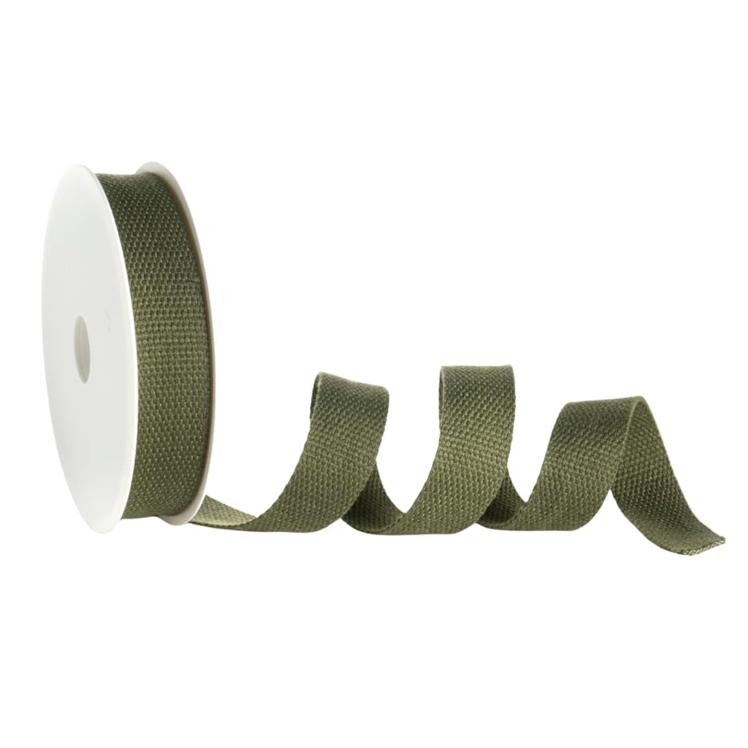 Trimz Army Green Cotton Webbing – – 30Mm X 45M