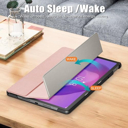 Image of Gylint Ultra-Thin Folio Case for Lenovo Tab Idea 11 2025, Rose Gold