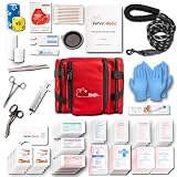 PetVet Medic Cat & Dog First Aid Kit - Dog Emergency Kit, Health Supplies & Wound Care -with Thermometer, Bandages for Wounds - Essentials, Travel Bag (Small)