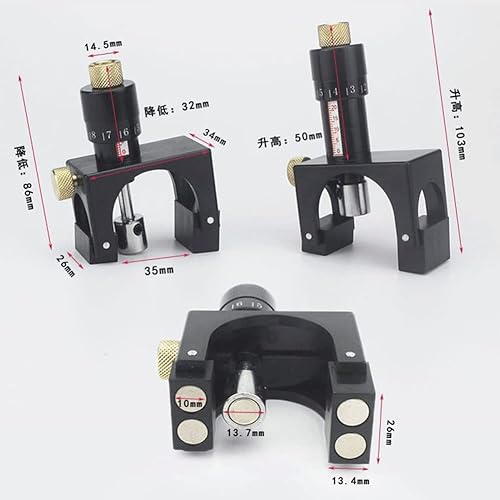 Miniatura 9 de 2 piezas de plantilla de ajuste de cuchillo cepillador, plantilla magnética de ajuste de hoja de cepillado con estuche de transporte de madera,