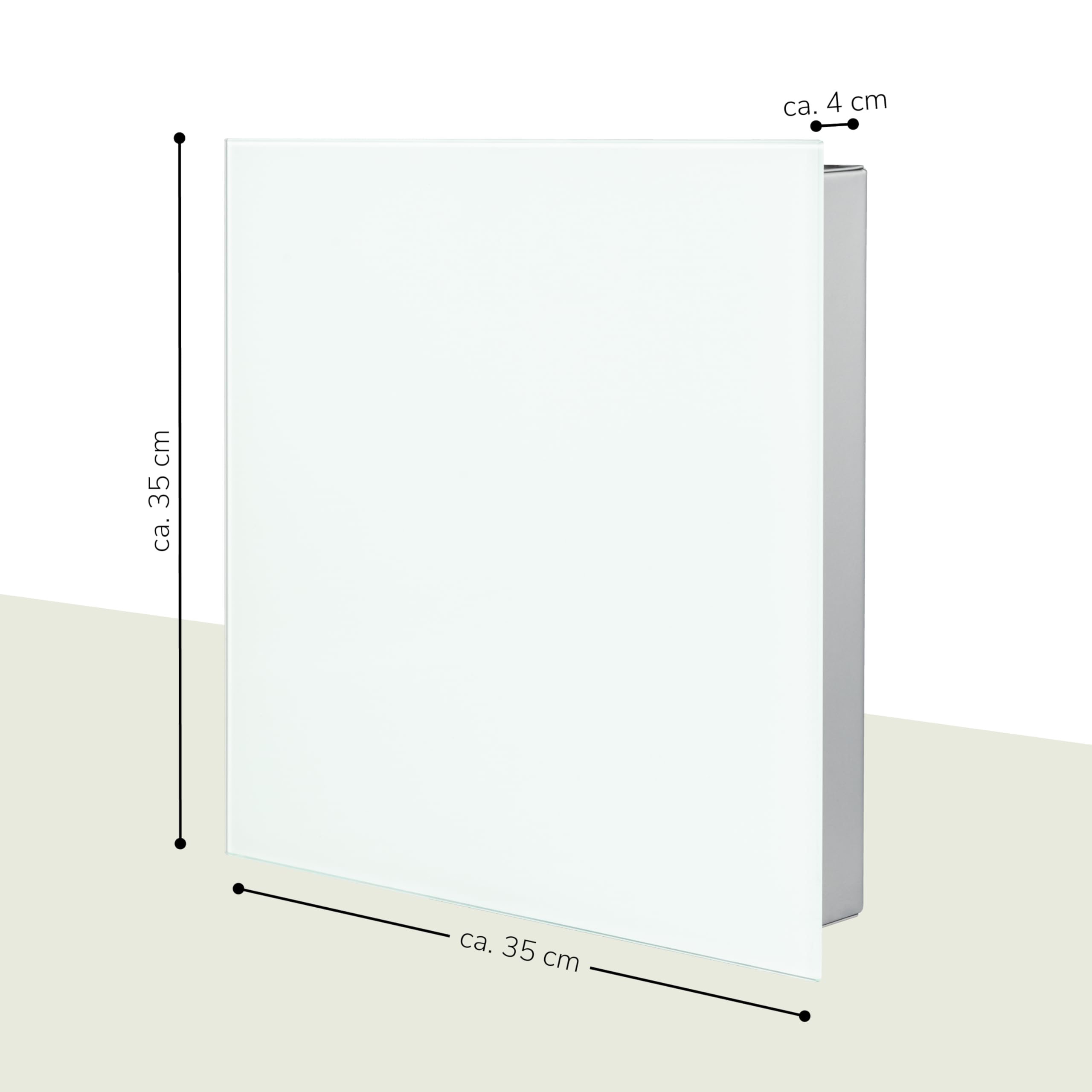 bremermann Schlüsselkasten XL mit Glasfront, beschreibbar, 13 Haken, 6 Magnete, 1 Marker, 1 Marker-Halter, Korpus aus Metall grau pulverbeschichtet (Weiß)