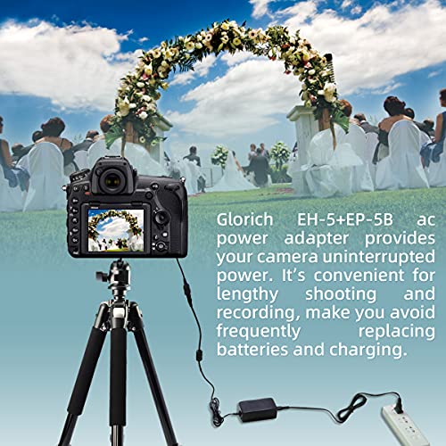 Glorich-EH-5-Plus-EP-5B-replacement-AC-Power-Adapter-Charger-kit-for-Nikon-1-V1-D7100-D800-and-D600-Digital-Cameras