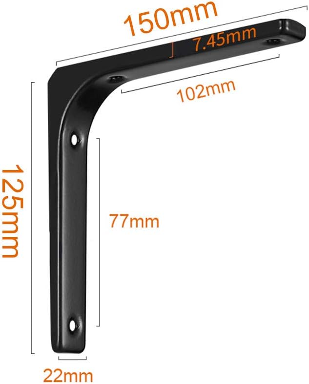 Shelf Bracket,2 Pieces 90 Degree Scaffold Board Shelf Brackets,Floating Shelf Bracket Wall Support Corner Brace - Industrial Corner Brace Angle Corner Holder Steel, Sturdy Enough, Save Space