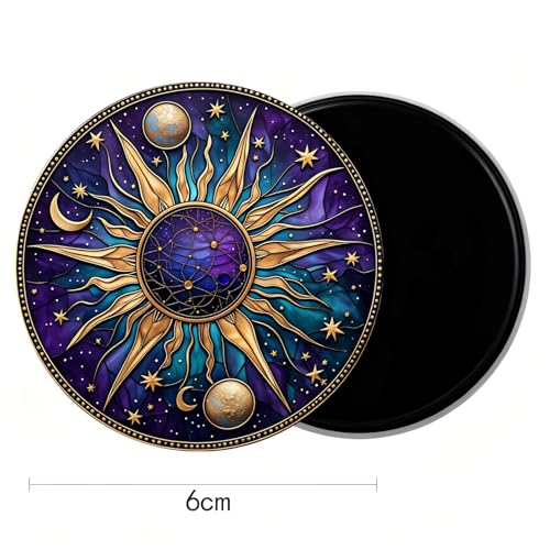 Imán Decorativo Retro Redondo Acrílico 2.3 Pulgadas miniatura 3
