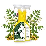 STOPPEE Olio di Neem per Cavalli Spray 750ml, Made in Italy - Contro Tafani, Zecche, Mosche, Pulci, Zanzare, Insetti con Geranio e Citronella - Abbinabile a Repellente Antiparassitario (750 ml)