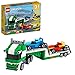 Produktbild LEGO 31113 Creator 3-In-1 Rennwagentransporter Spielzeug LKW mit Anhänger, Kran und Boot, Rennwagen Autotransporter, Spielzeugauto für Kinder ab 7 Jahre