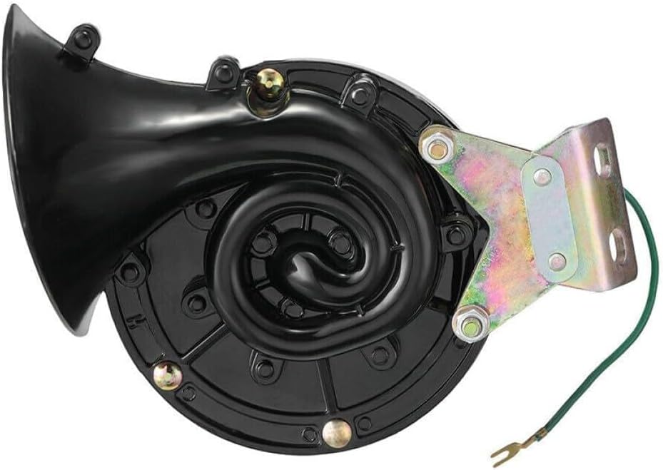 Dual Tone Snail Horn 12v Super Loud Electronic Scooter and Motorcycle Replacement Car Horn with Low Tone Tweeter for Vehicle Sound Upgrade