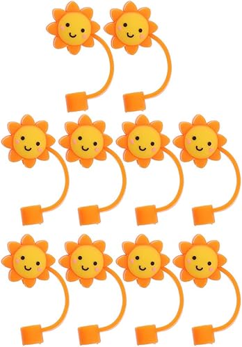 10 fundas reutilizables para popotes de 0.315 a 0.315 pulgadas, para popotes de silicona para vasos