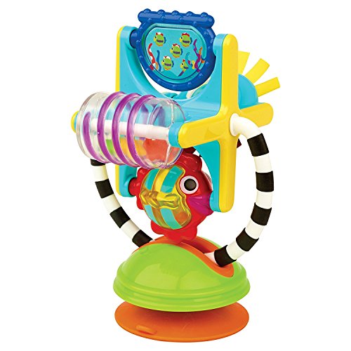 Image of Sassy Fishy Fascination Station 2-in-1 Suction Cup High Chair Toy, Developmental Tray Toy for Early Learning, Ages 6+ Months